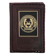 Обложка для паспорта Мотострелковые войска (коричневая)