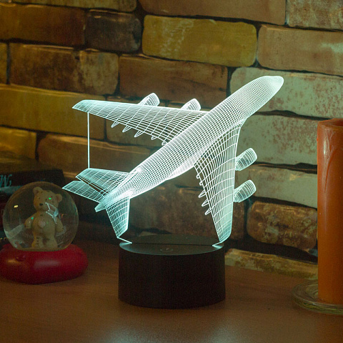 3D светильник Самолёт