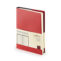 Ежедневник А5 полудатированный Porto, бордовый (Р)