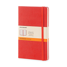 Записная книжка Moleskine Classic (в линейку) в твердой обложке, Large (13х21см), красный