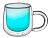 Кружка с двойными стенками с широкой ручкой и градиентным покрытием Fog, бирюзовый - миниатюра - рис 2.