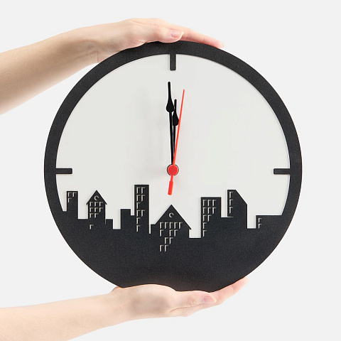 Часы «Города», черные - рис 6.