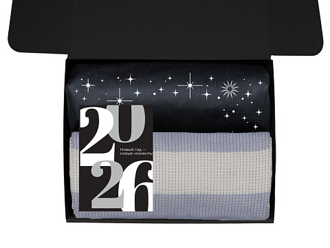 Подарочный набор c пледом, термосом, свечой и миндалем, красный - рис 3.