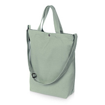 Сумка Helfer из хлопка на кнопке с регулирующейся лямкой, оливковый