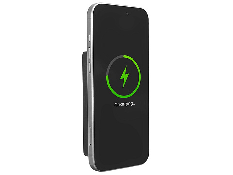 Магнитный беспроводной внешний аккумулятор, QC/PD Сёрф, 10000 мАч, серый - рис 7.