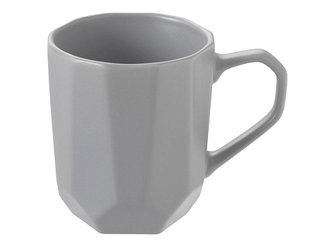 Кружка с гранями Amery, 310мл, серый матовый - рис 2.