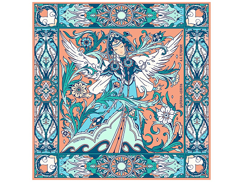 Набор платок Царевна Лебедь и свеча Вдохновение - рис 2.