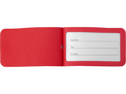 Багажная бирка Favor на силиконовой петле, красный - рис 3.