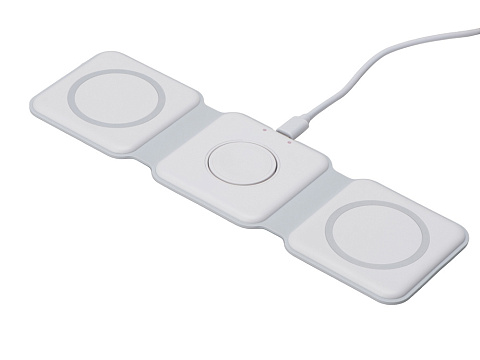 Беспроводное зарядное устройство 3-в-1 Road, 15 Вт, белый - рис 2.