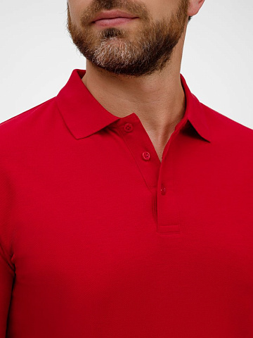 Рубашка поло унисекс Tervise, красная - рис 8.