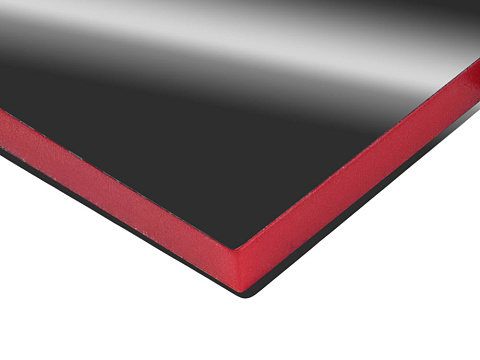 Металлический брелок с пластиковой цветной вставкой SteelPop House, серебристый с красным - рис 3.