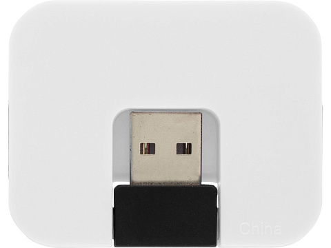 USB Hub Gaia на 4 порта, белый - рис 2.