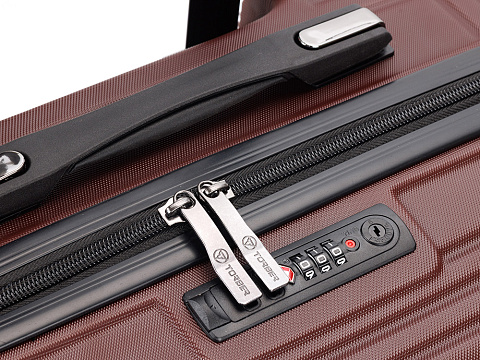 Чемодан TORBER Onego, бордовый, ABS-пластик, 79,5 х 51 х 29 см, 103 л - рис 8.