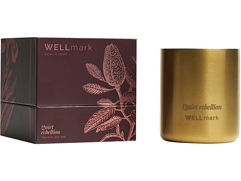 Ароматическая свеча Wellmark Quiet Rebellion - Золотой - рис 4.