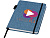 Блокнот Orin, формат А5, из переработанного ПЭТ, синий - миниатюра - рис 7.