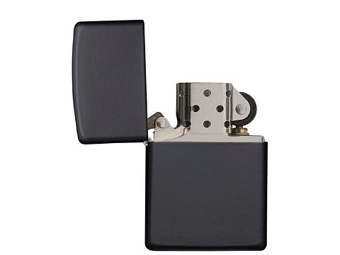 Зажигалка ZIPPO Classic с покрытием Black Matte, латунь/сталь, чёрная, матовая, 38x13x57 мм - рис 3.