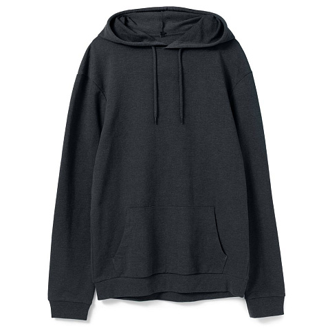 Толстовка с капюшоном унисекс Hoodie, темно-серая - рис 2.