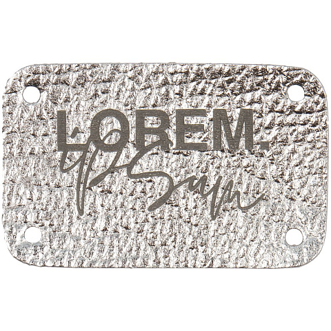 Лейбл Corolla Metal, S, серебряный - рис 4.