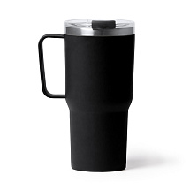 Термокружка KENCHER с двойными стенками из нержавеющей стали 304 и полипропилена, черный