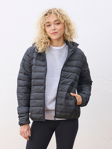 Куртка с капюшоном женская Stream Women, черная - рис 5.