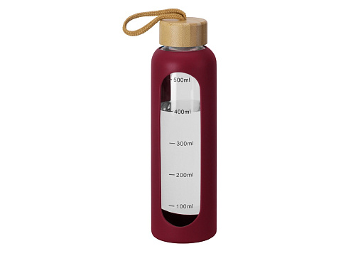 Бутылка из боросиликатного стекла Hangy, 550 мл, бургунди - рис 2.