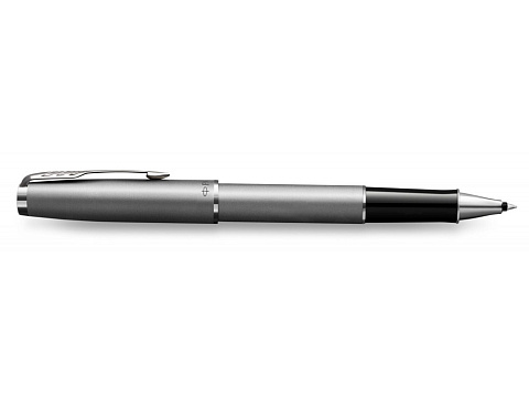 Ручка роллер Parker Sonnet T546  Stainless Steel CT, стержень: F, цвет чернил: black, в подарочной упаковке - рис 4.