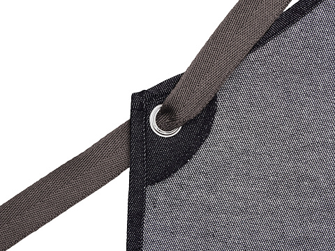 Джинсовый фартук с карманами Fry, черный - рис 5.