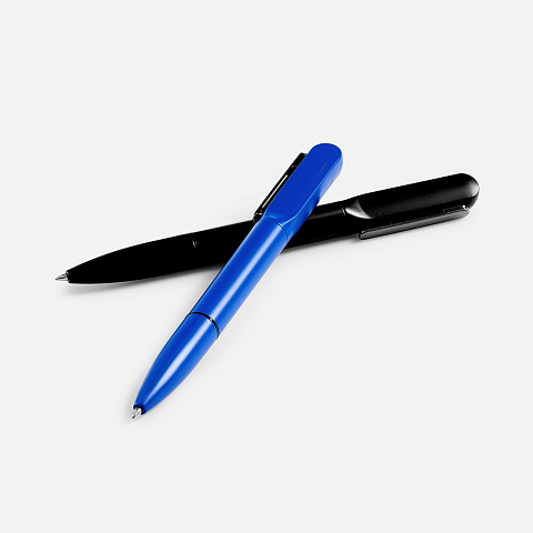 Ручка шариковая Lucenti с подсветкой логотипа, в футляре, черная - рис 6.