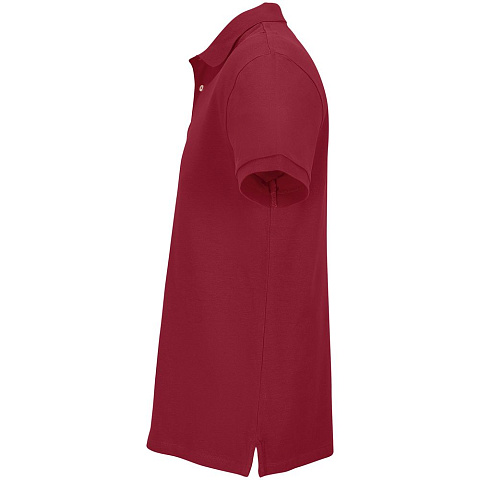 Рубашка поло унисекс Pacific, красная (бургунди) - рис 4.