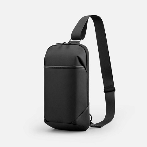 Рюкзак на одно плечо Solnex, черный - рис 2.