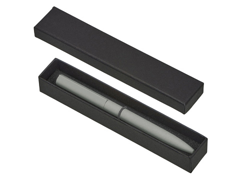 Шариковая металлическая ручка Minimalist софт-тач, серый - рис 4.