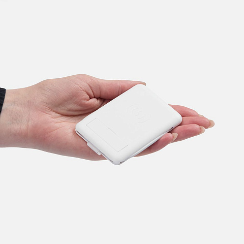 Органайзер с беспроводной зарядкой и набором адаптеров Octopod, белый - рис 7.