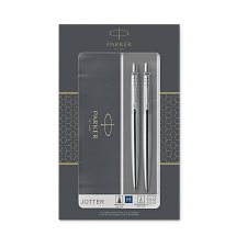 Набор Parker Jotter Core Stainless Steel CT ручка шариковая, карандаш механический