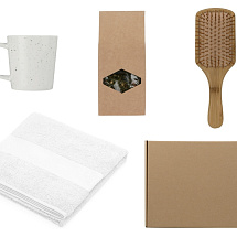 Подарочный набор для ванны с полотенцем, расческой и кружкой