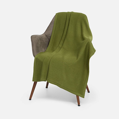 Плед Ornato, зеленый (лавровый)