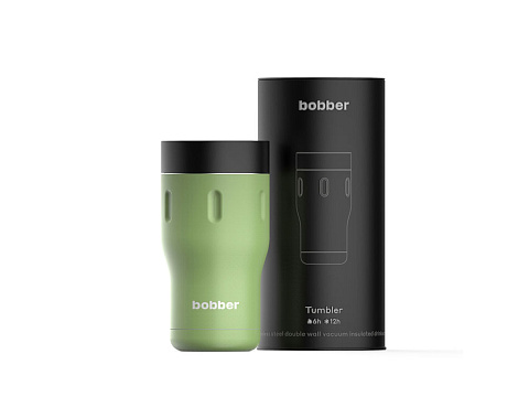 Термос питьевой, вакуумный, бытовой, тм bobber. Объем 0,35 литра. Артикул Tumbler-350 Mint Cooler