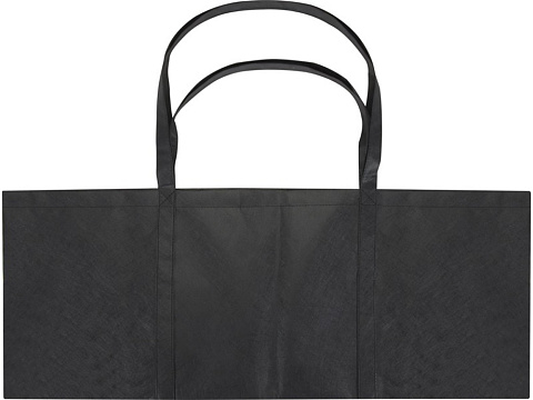Jumbo эко-сумка очень большого размера из нетканого материала, объемом 65 л, сплошной черный - рис 3.