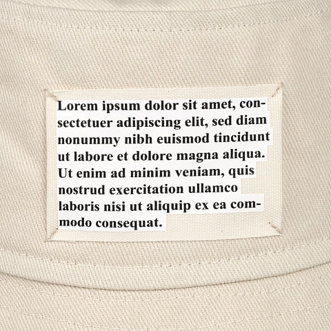 Лейбл хлопковый Doni, XL, неокрашенный - рис 6.