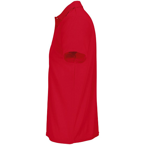 Рубашка поло унисекс Pitcher, красная - рис 4.