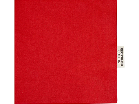 Madras эко- сумка с ластовицей из переработанного хлопка, сертифицированного согласно GRS, плотностью 140 г/м² - Красный - рис 5.