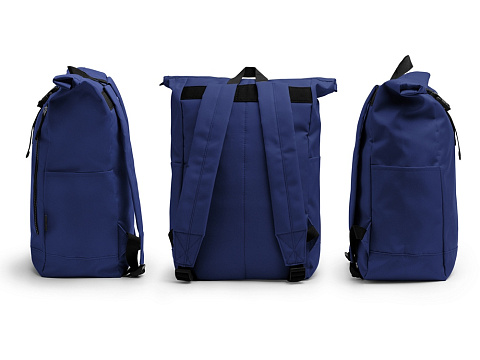 Рюкзак из RPET полиэстера DRONTE, нейви - рис 5.
