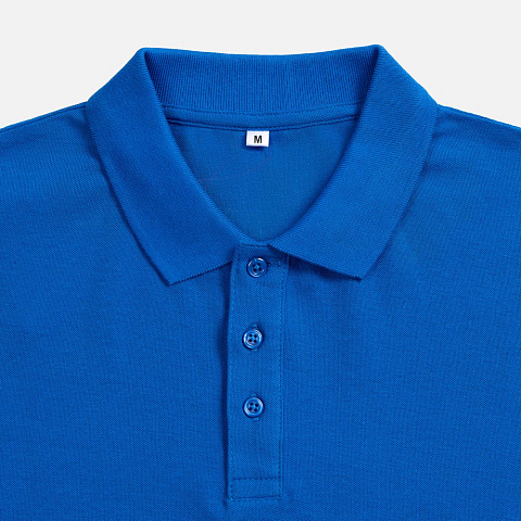 Рубашка поло унисекс Tervise, ярко-синяя - рис 4.