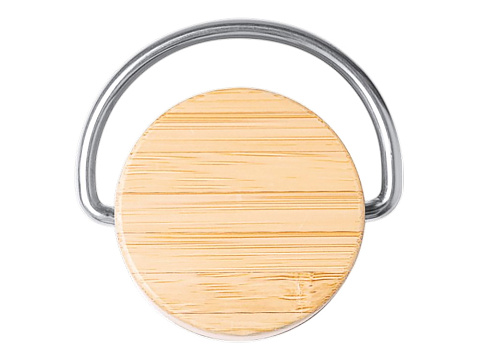 Термобутылка Мэйер из нержавеющей стали, с бамбуковой крышкой, серебристый - рис 5.