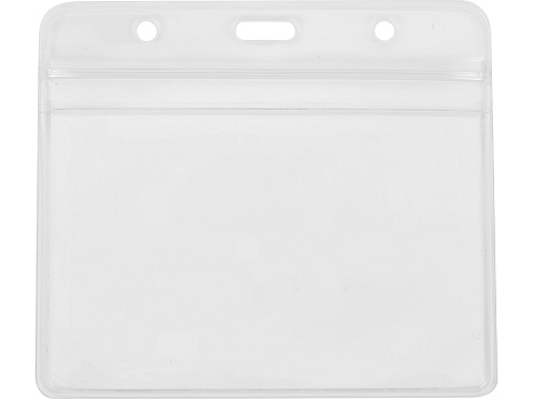 Бейдж Crystal Flat 115*101 мм (внут.размер 107*70 мм), прозрачный - рис 2.