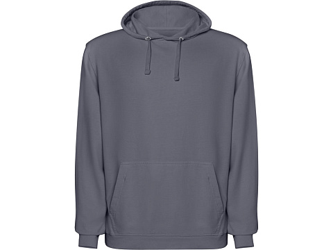 Толстовка с капюшоном KENIA унисекс, серо-голубой выстиранный