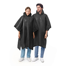 Пончо Hawaii c чехлом унисекс, черный