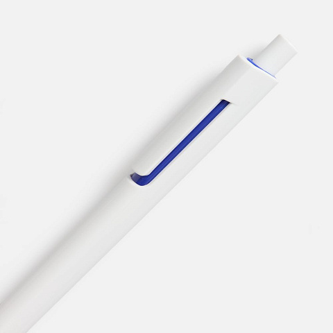 Ручка шариковая Dominanta, белая с темно-синим - рис 5.