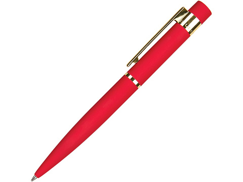 Ручка металлическая шариковая Verona, софт-тач, 1.0 мм, красный