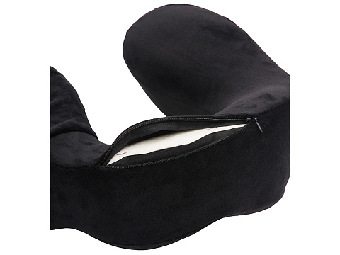 Подушка для путешествий с эффектом памяти Мемо Bluewinder Black - рис 5.