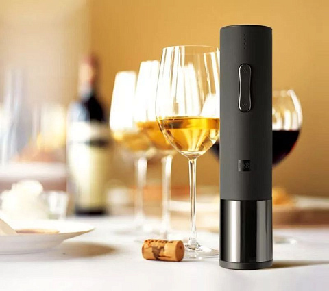 Электрический штопор HuoHou Electric Wine Bottle Opener, черный - рис 6.